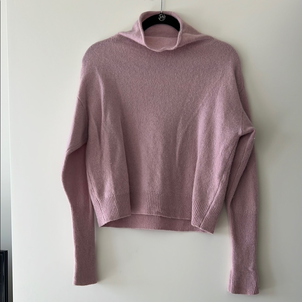 Cozy Pink Turtleneck Sweater